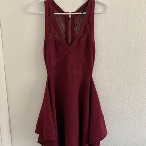 Red cocktail dress